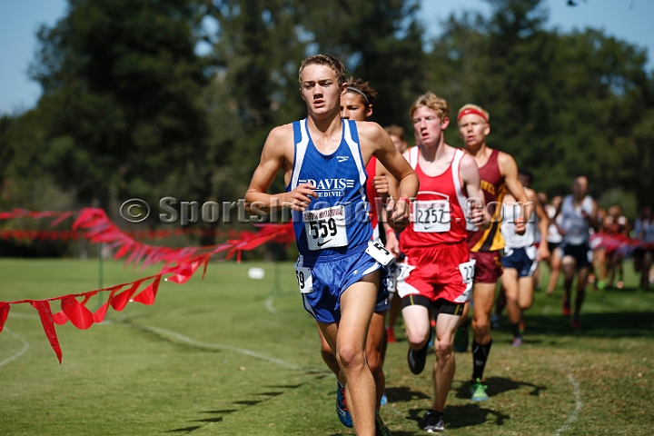 2014StanfordSeededBoys-367.JPG - Seeded boys race at the Stanford Invitational, September 27, Stanford Golf Course, Stanford, California.